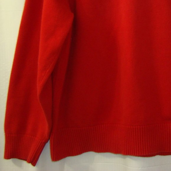 Tommy Hilfiger Men's Red Crewneck Raglan Sweater Embroidered Flag Logo XXL 2008 - Picture 3 of 9